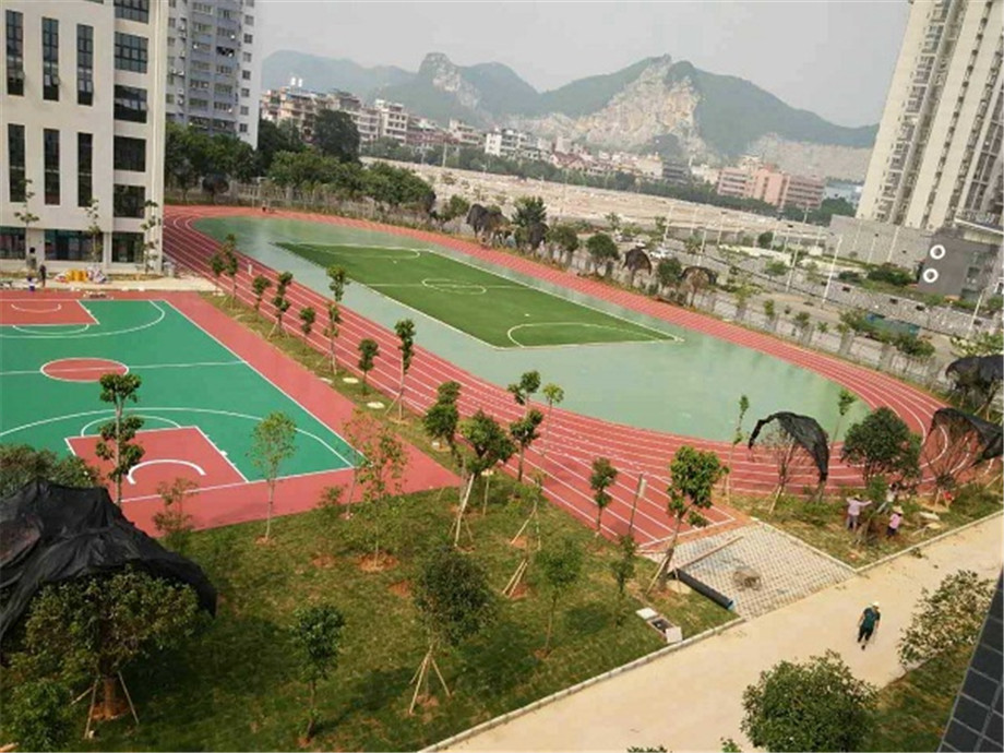 柳州航五路小學(xué)混合型塑膠跑道